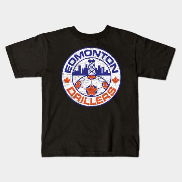 Edmonton Drillers Vintage Kids T-Shirt by zurcnami